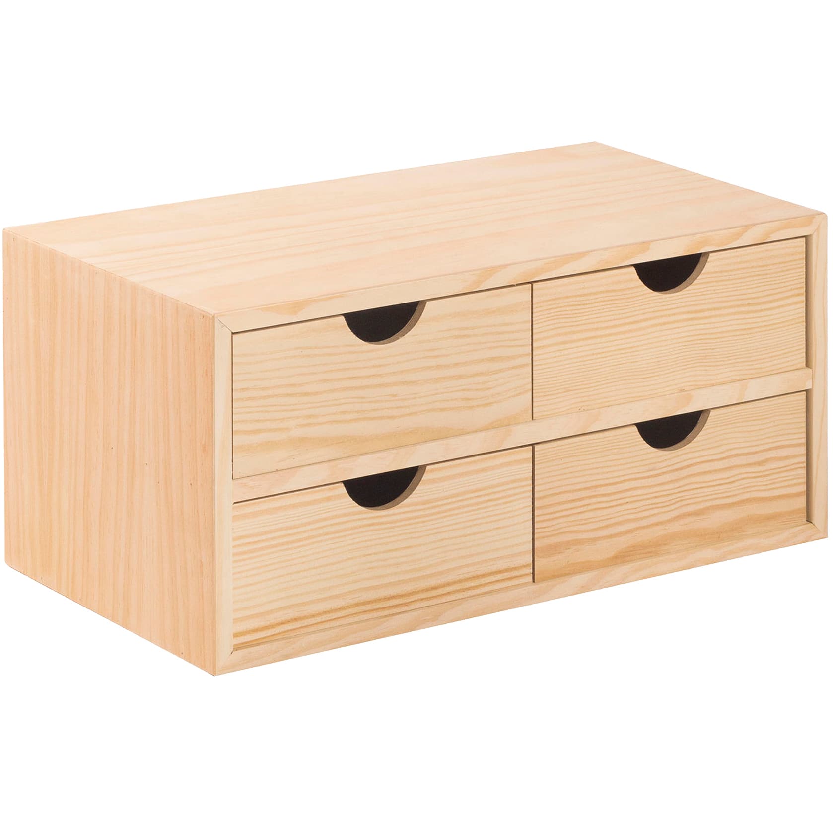Cassettiera Mini 4 Cassetti 40 x 20 x 18,5 cm 2 Pezzi - 2