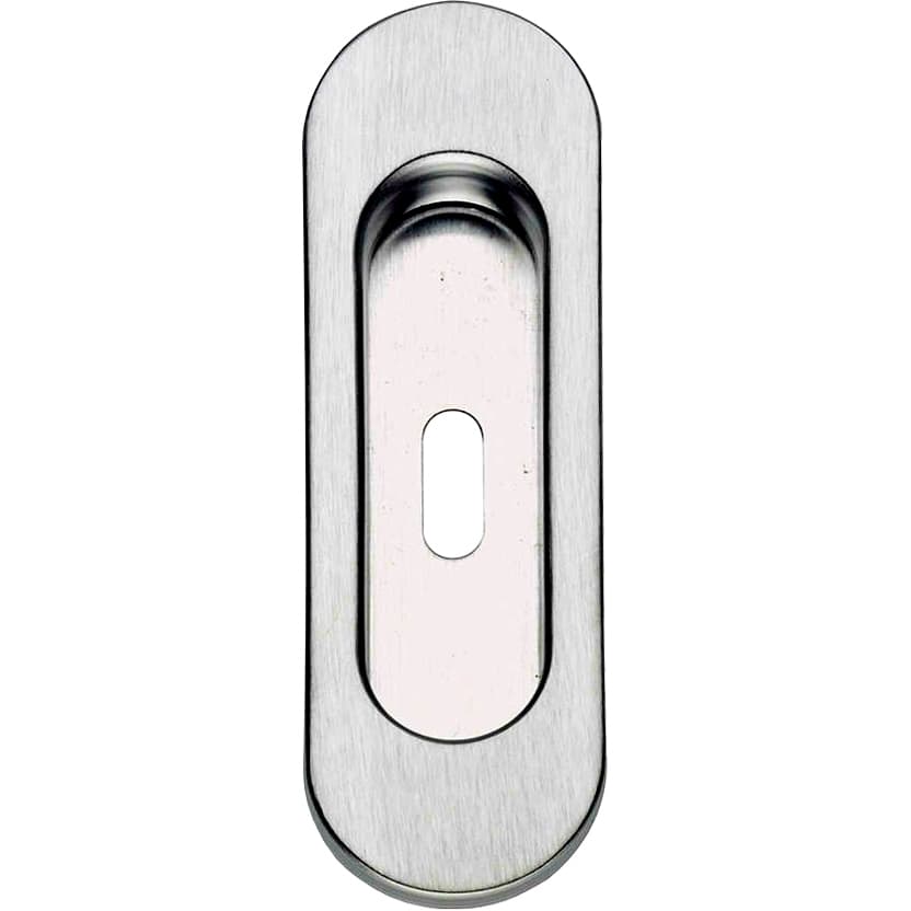 Maniglia Ovale per Porta Scorr con Foro Ott Cro Sat Mariva 24 Pezzi - 2