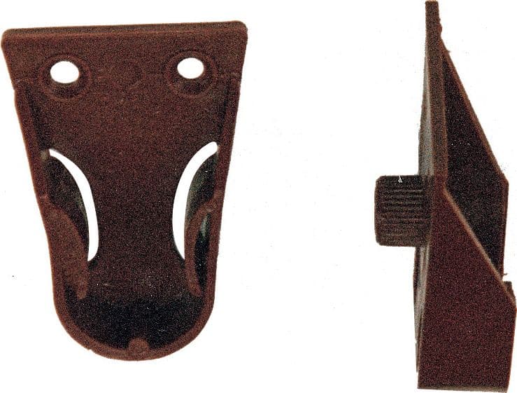 Reggitubo Laterale D 18 mm con Perno Marrone* 100 Pezzi - 2