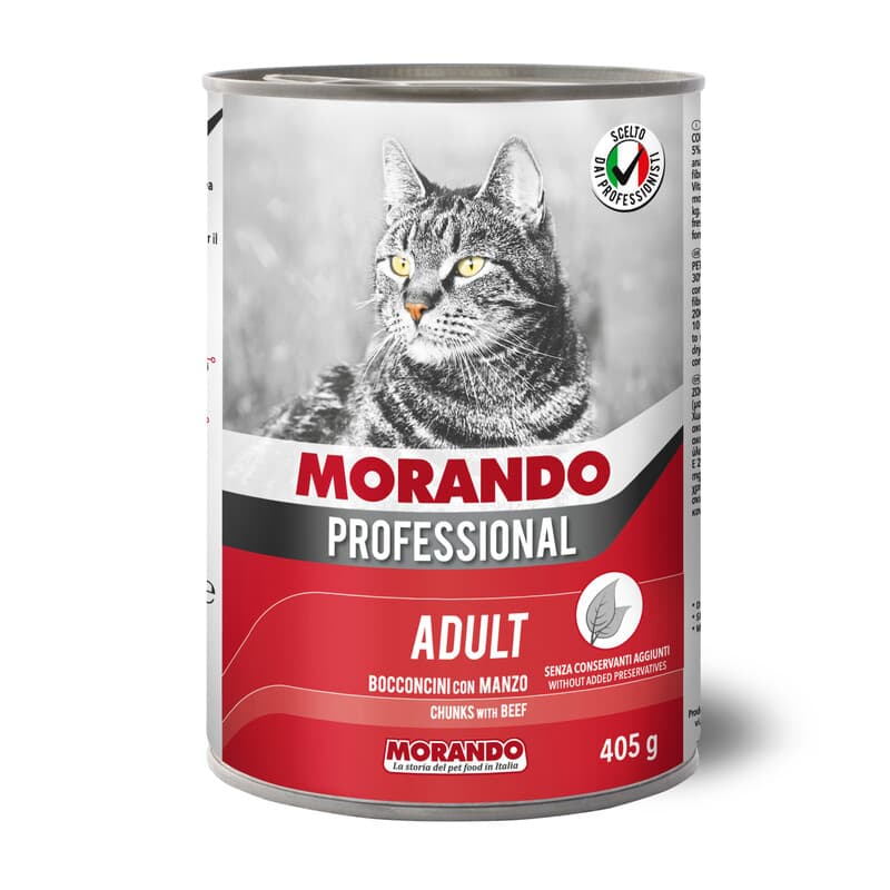 Cibo Gatto Morando Latt 405 g Bocconc Manzo 24 Pezzi - 2