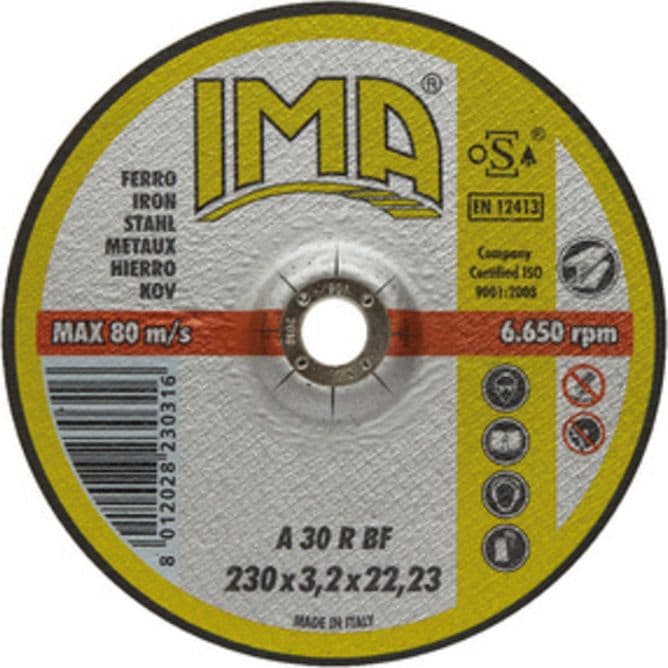 Disco per Ferro Ø 230 x 3,2 mm Ima 50 Pezzi - 2