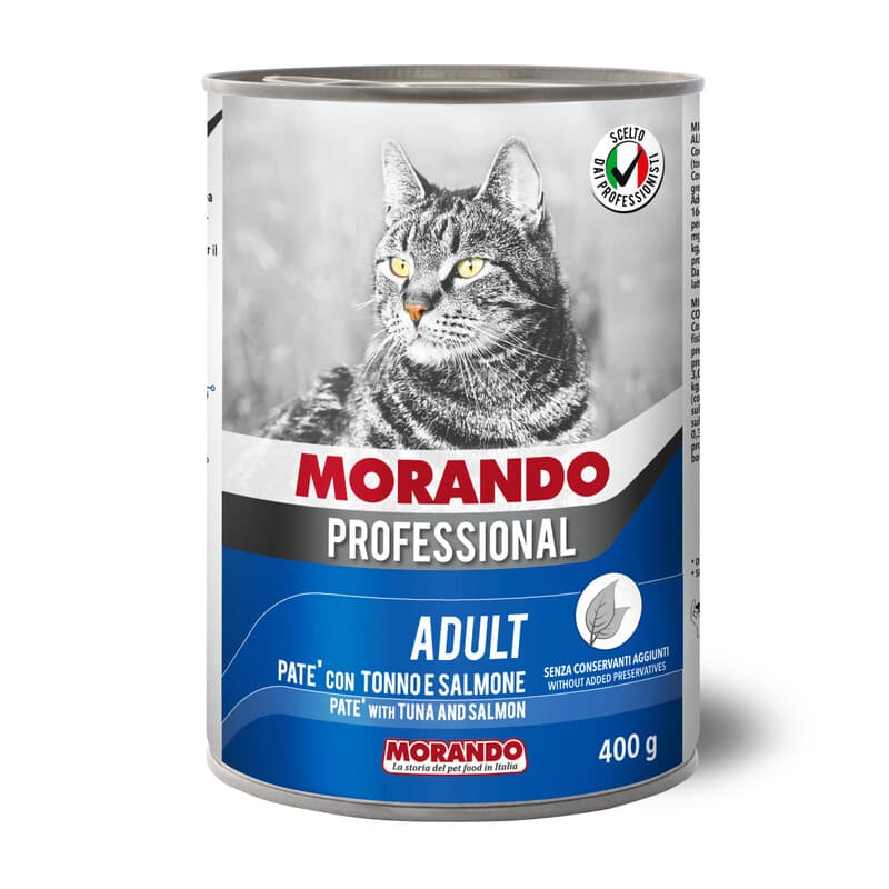 Cibo Gatto Morando Latt 400 g Pat Tonno Salmon 24 Pezzi - 2
