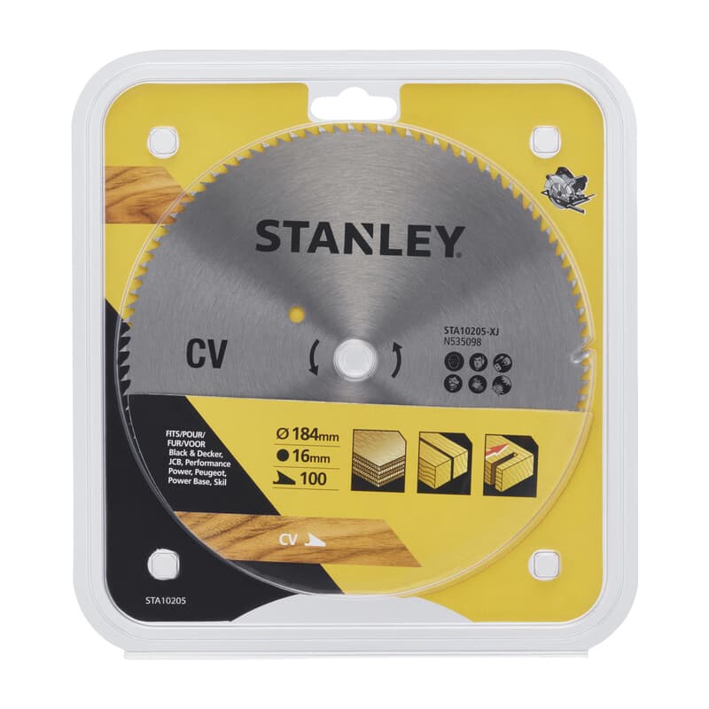 Lama Circolare Crom. MM.184 Piranha Stanley STA10205 X10205 - 2
