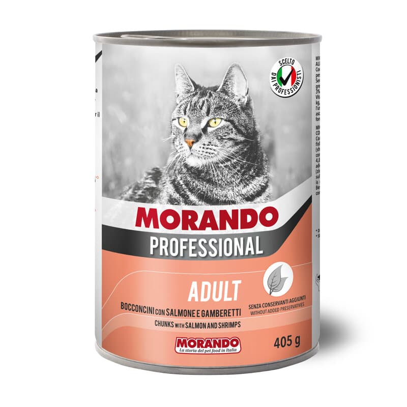 Cibo Gatto Morando Latt 405 g Bocconc Gamb Salm 24 Pezzi - 2