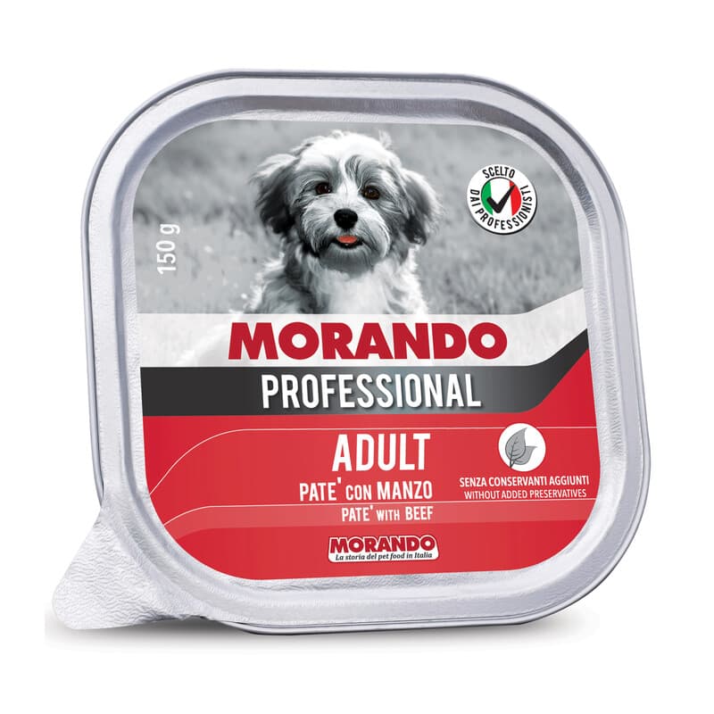 Cibo Cane Morando Vsc 150 g Pate Manzo 22 Pezzi - 2