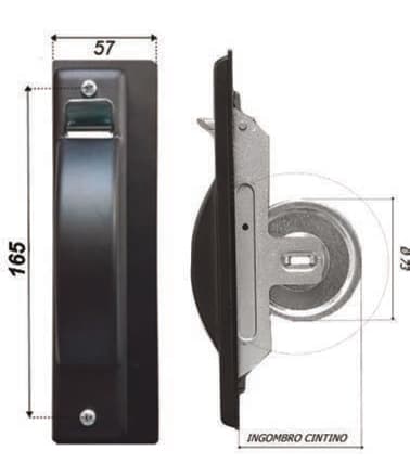 Avvolgitore Semincasso Special DX SX 57 x 210 con Pla 10 Pezzi - 2