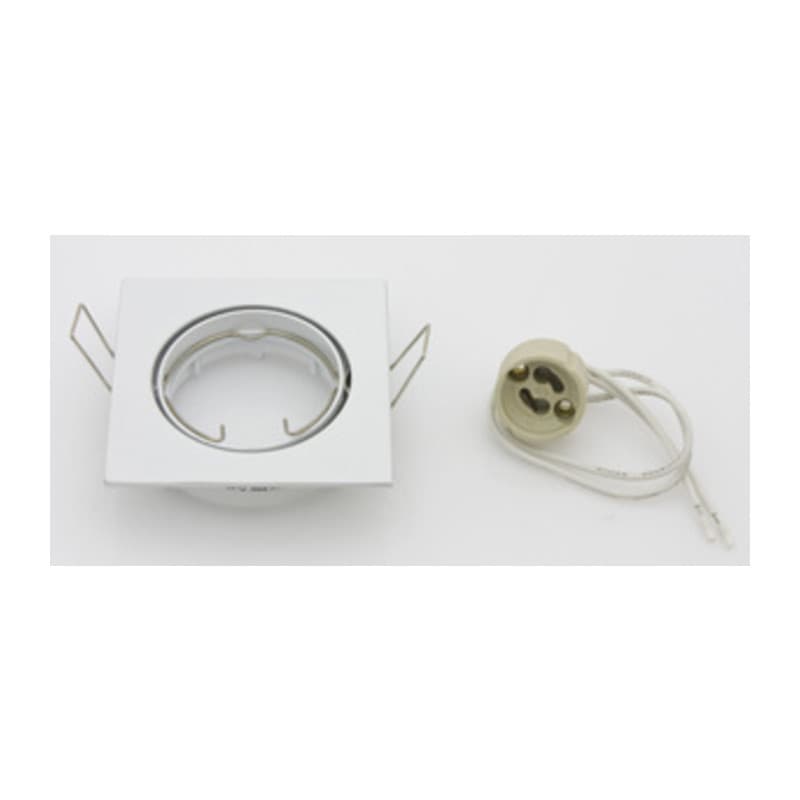 Faretto Quadrato Incas Orientab LED GU10 Bianco 10 Pezzi - 2