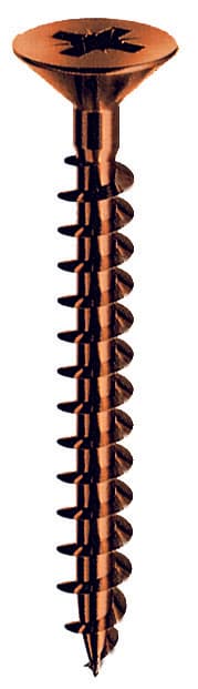 Sc Viti per Legno Bronzate Tp 6 x 60 Pz. 10)* Mustad 5 Pezzi - 2