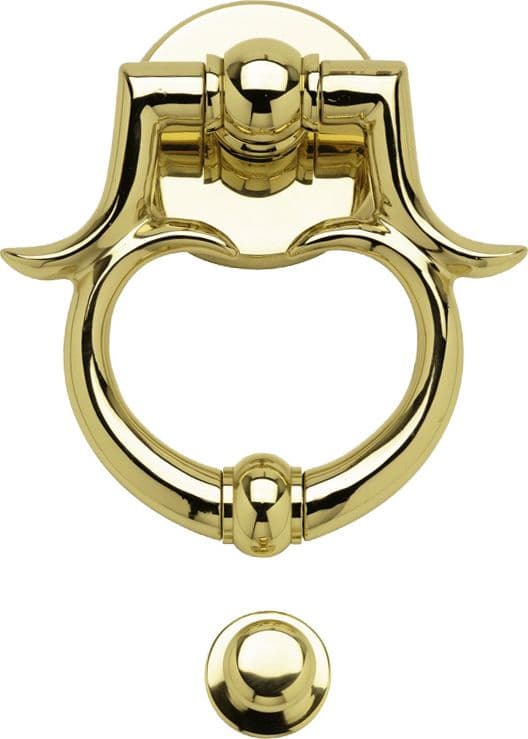 Battente Ottone Barocco 165 mm Lucido Vernic Benini - 2