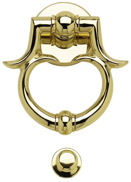 Battente Ottone Barocco 165 mm Lucido Vernic Benini - 2