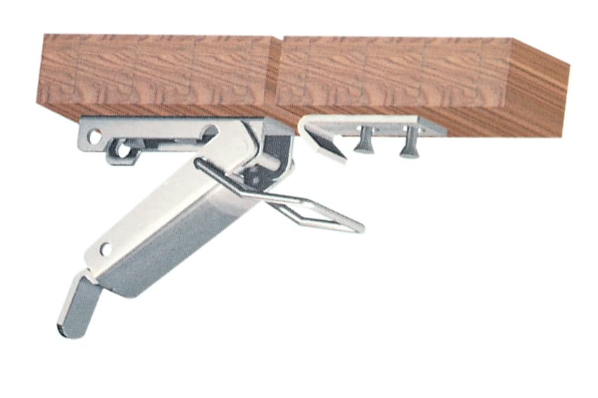 Tavolo a Leva Ferro Zinc 102 mm 6,0 Blister Bl Chiusura per 2 Pezzi - 2