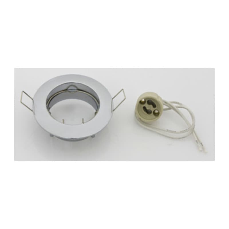 Faretto Incasso Fisso per LED GU10 Cromo 10 Pezzi - 2