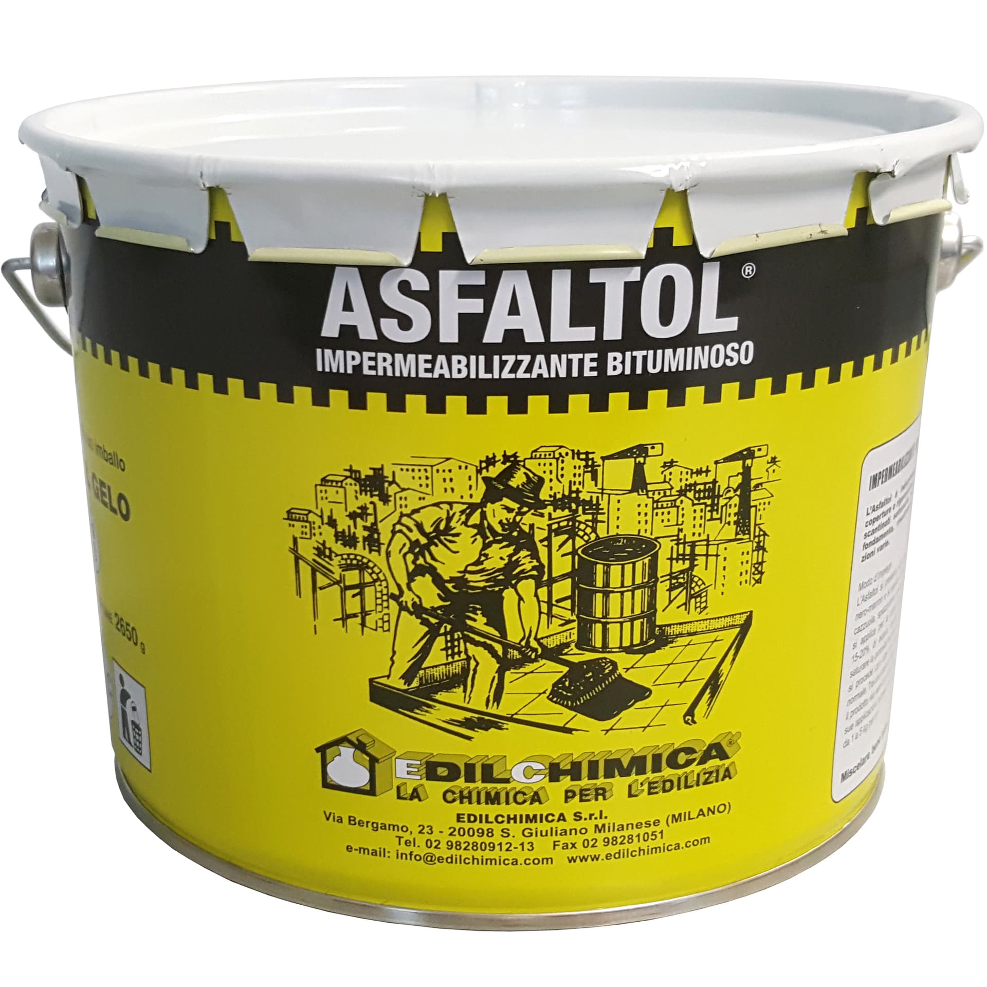 Asfalto a Freddo Asfaltol da 3,0 kg Impermeabiliz 4 Pezzi - 2