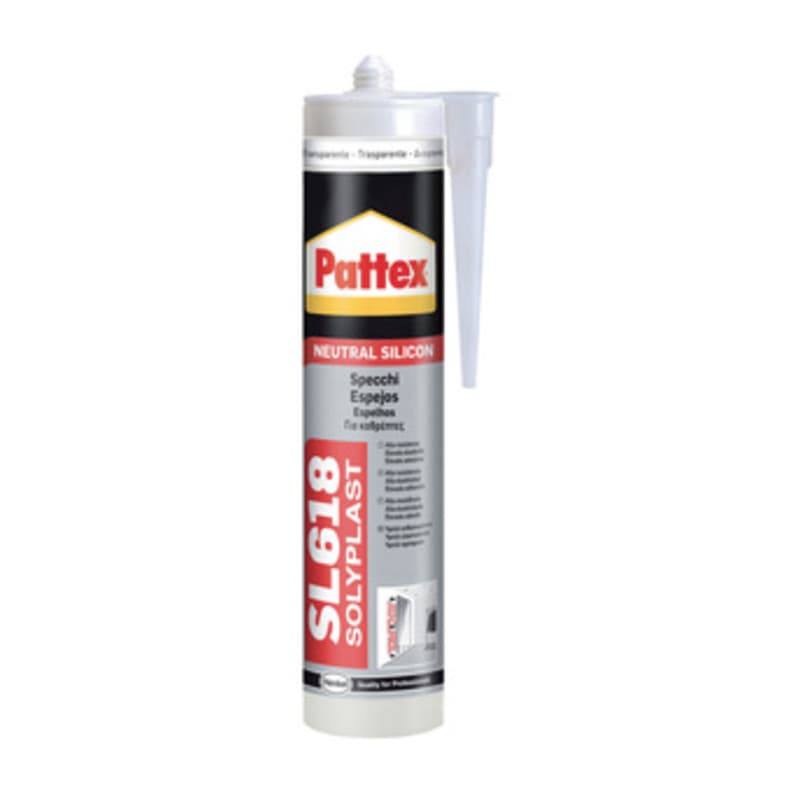 Silicone Specchi SL618 Traspar 300 ml Cart Pattex Henkel Italia - 2