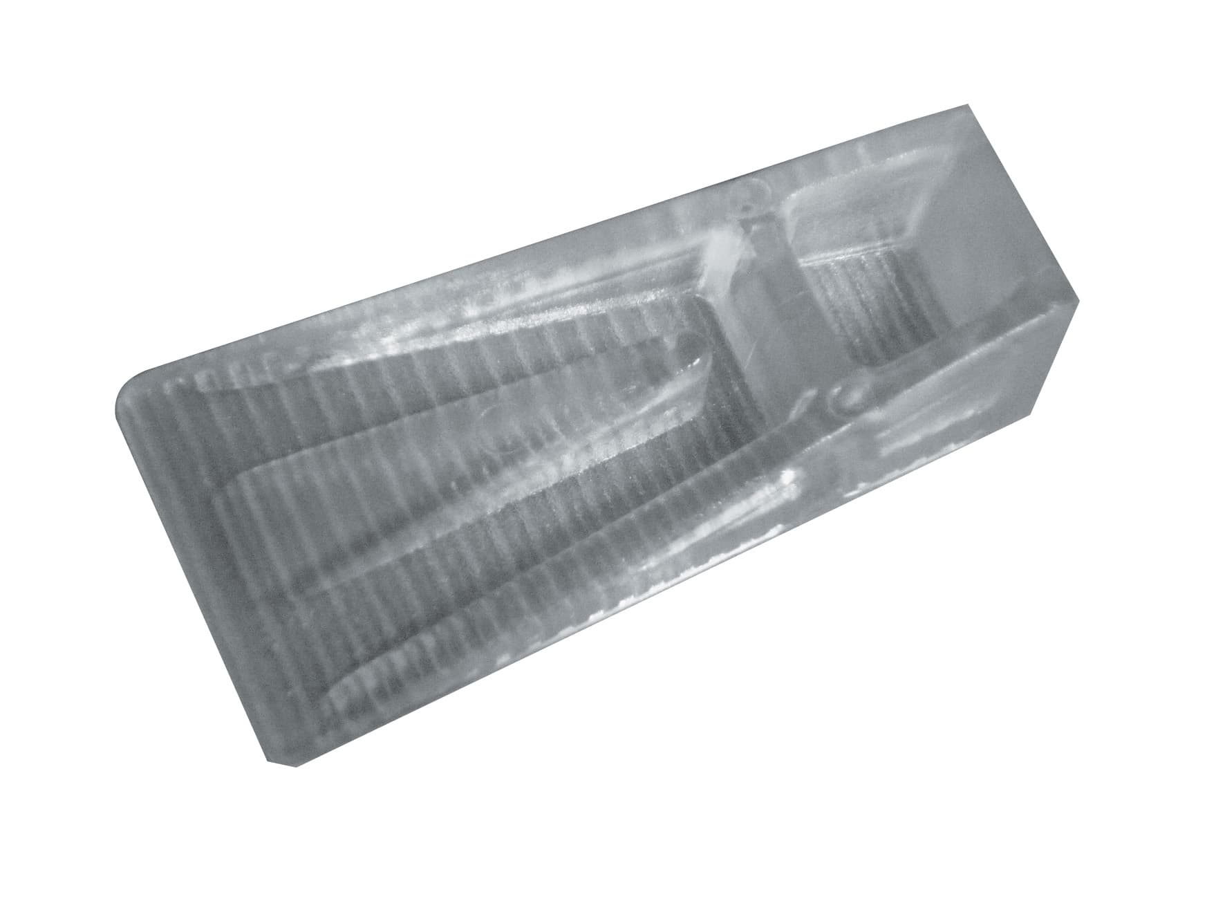 Fermaporta in Gomma Antiscivolo 66 mm Cristal Plastimetal 25 Pezzi - 2