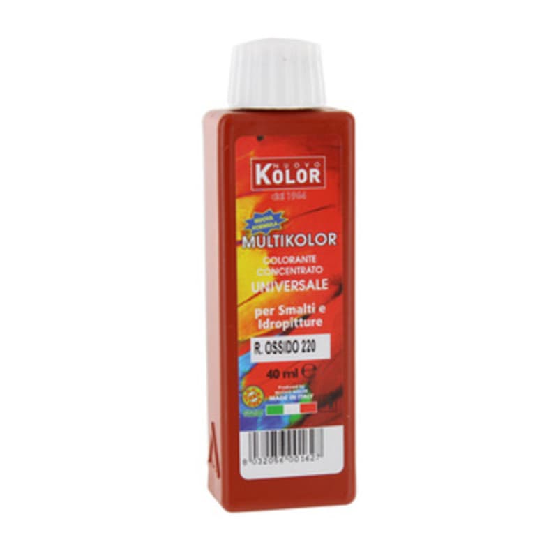 Colorante Universale 40 ml Rosso Ossido 220RL 12 Pezzi - 2