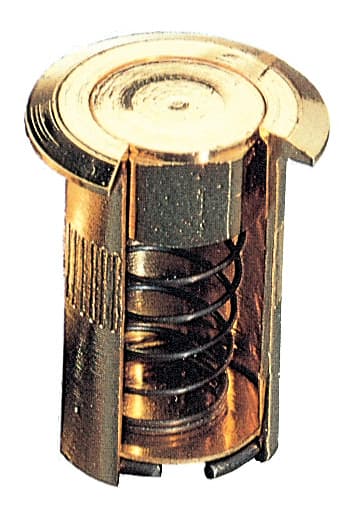 Sc Pozzetto a Molla Ottone Lucido Ø 6 x 30 mm Artibrevetti 5 Pezzi - 2