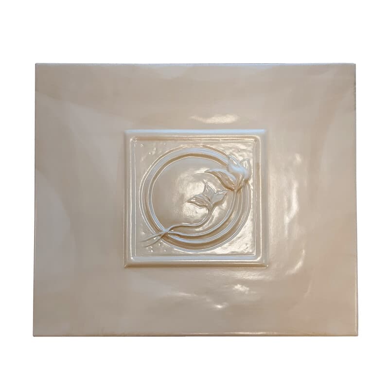 Piastrella Laterale x Cucina Rosa 4.0 Liberty 1/2 Pergamena DX - 2