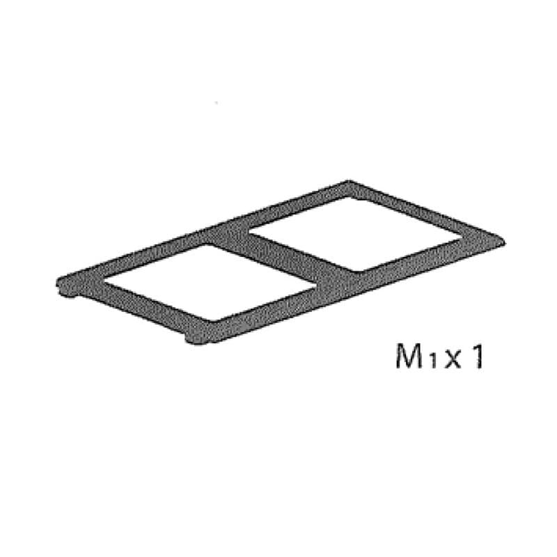 Cornice M1 x 1 x Pattumiera 2 Ante 68 x 37 x 90 cm Art Plast - 2
