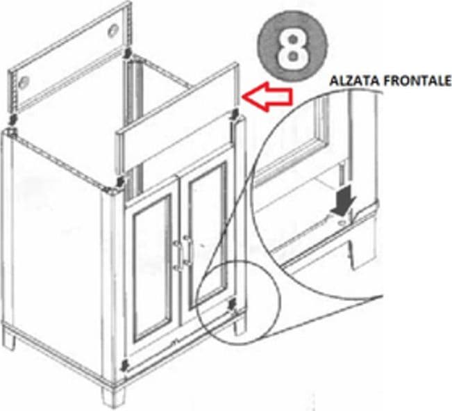 Kit Lavatoio Resinabianco Alzata Front - 2