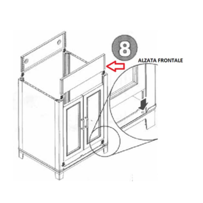 Kit Lavatoio Resinabianco Alzata Front - 2