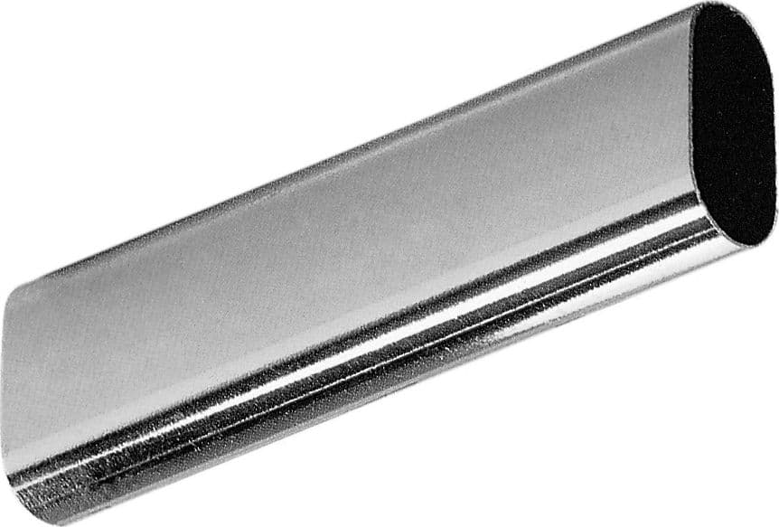 Tubo per Armadio Ovale Cromato 30 x 15 mm da 1 m 10 Pezzi - 2