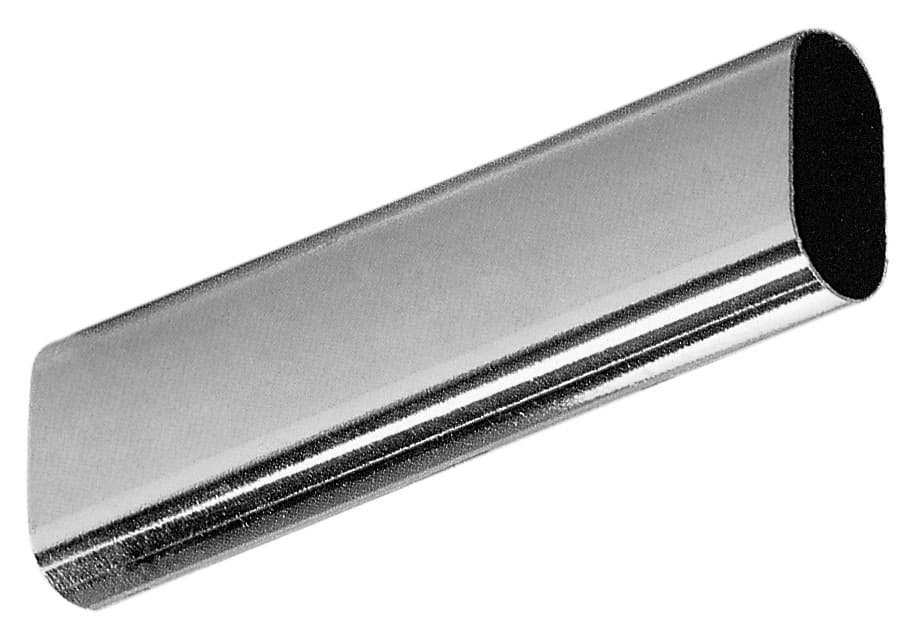 Tubo per Armadio Ovale Cromato 30 x 15 mm da 1 m 10 Pezzi - 2
