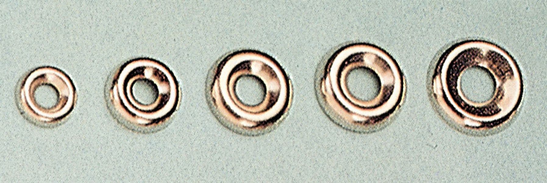 Sc Orli Sottovite Acciaio Nichelato 10 mm 5 Confezioni da 50 Pezzi - 2