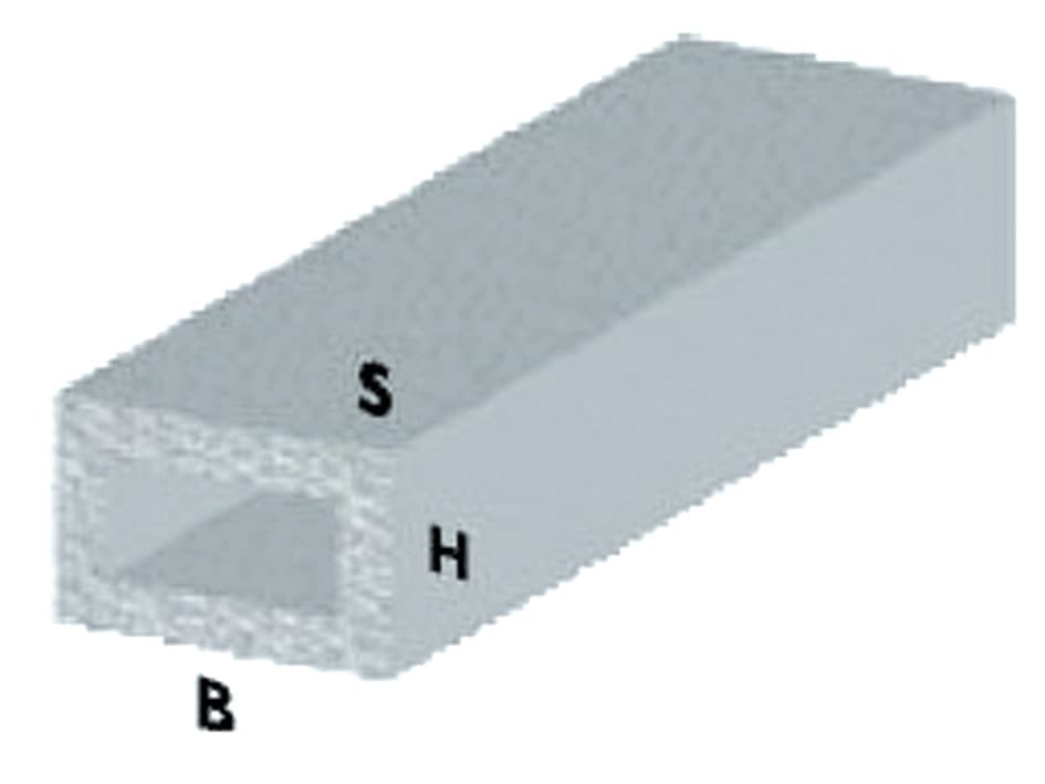 Profilo Argento H 200 cm Rettangolare 30 x 15 x 1 mm** Arcansas 5 Pezzi - 2