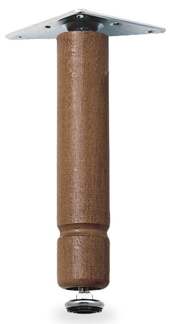 Bl Piedino Regolabile Legno 150 mm Noce Ghezzi Lino 1,0 Blister 4 Pezzi - 2