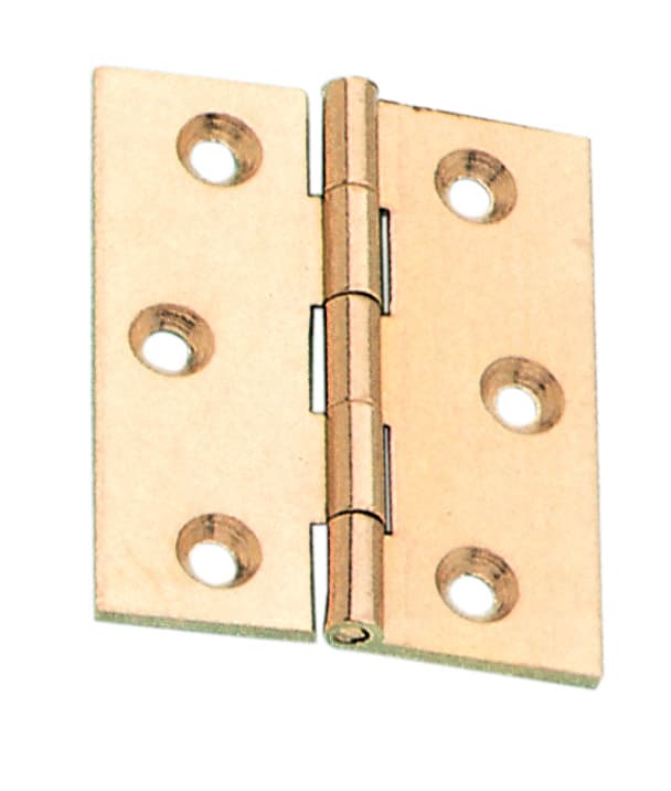 Cerniera Fresata Piana Ottone Sat 60 x 50 mm Mariva 6,0 Blister Bl 2 Pezzi - 2