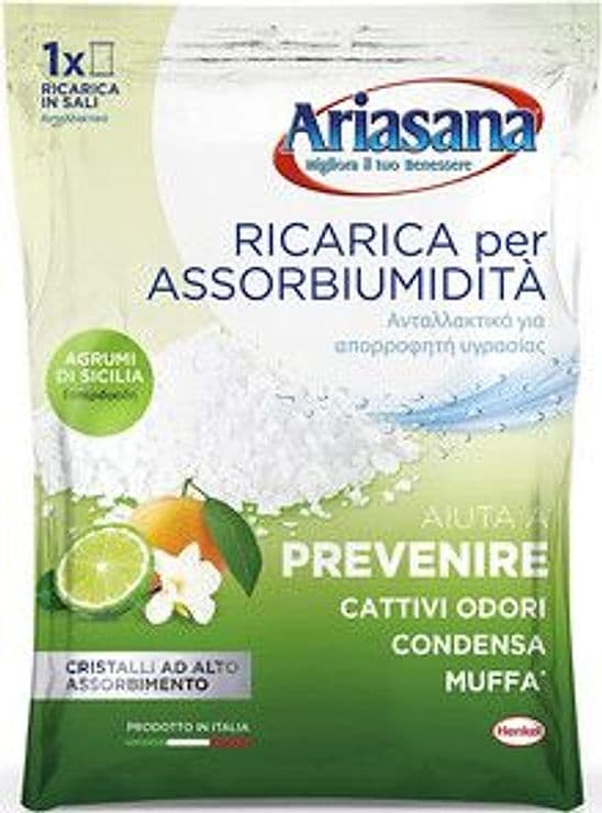 Ariasana Ricarica in Sali Agrumi 1 Busta 450 g 24 Pezzi