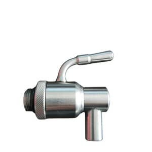 Rubinetto Antigoccia INOX 3/8 con Ghiera 6 Pezzi - 2