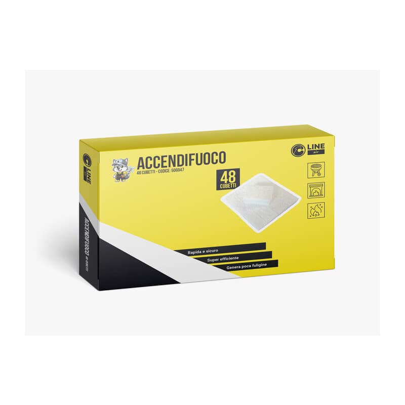 Accendifuoco 48 Cubetti Bianchi 200 g 24,0 Confezione - 2