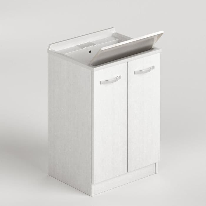 Laundry Lavatoio 2A 61 x 50 x 86 cm Bianco Frassino - 2