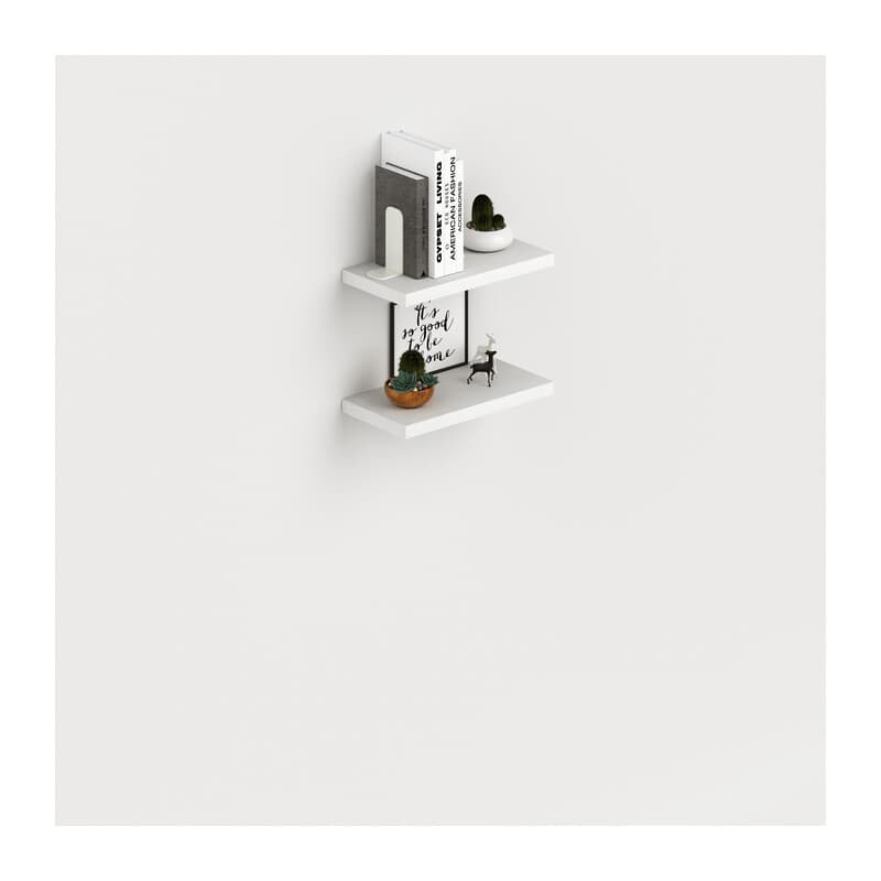 Laundry Coppia Mensole 45 x 23 cm Bianco Frass - 2