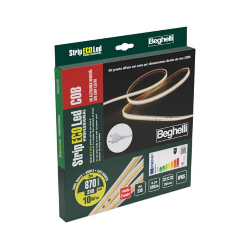 Beghelli Strip LED 230V 10W IP65 4000K 2 m - 2