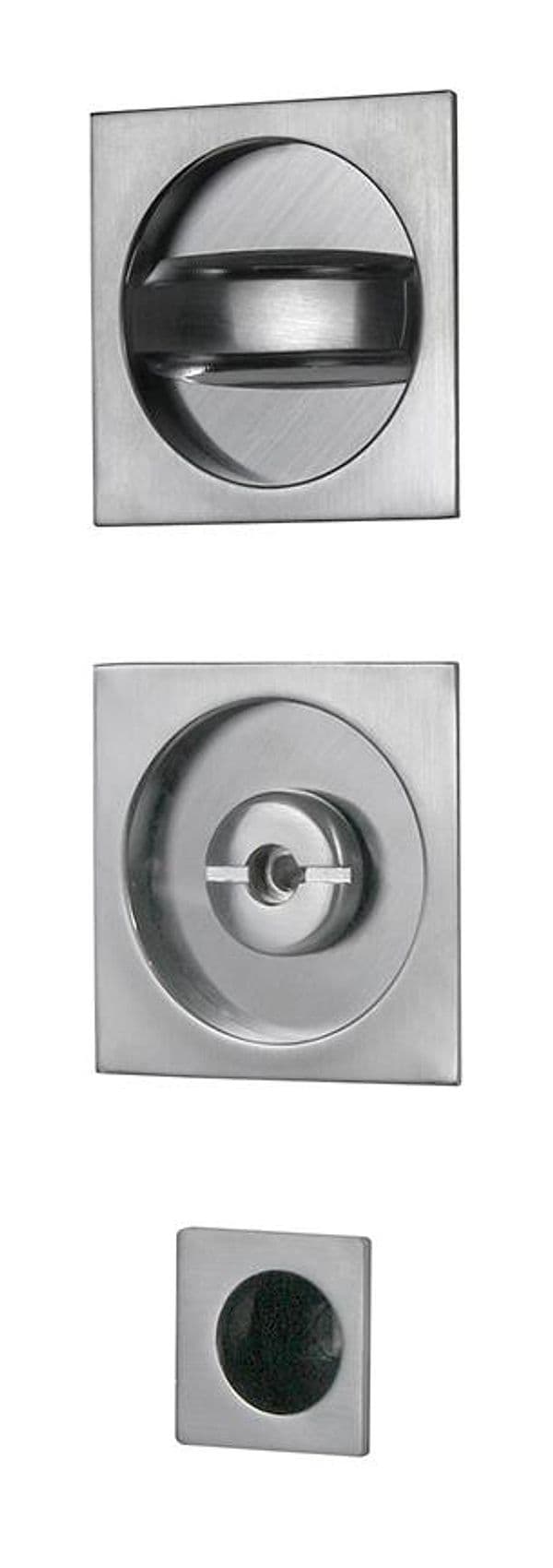 Kit Maniglie Quadro Porte Scorrevoli con Nott Cromo - 2