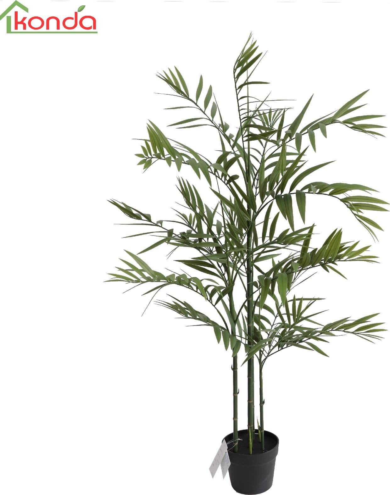Pianta Bamboo Artificiale 120 cm 4 Pezzi - 2
