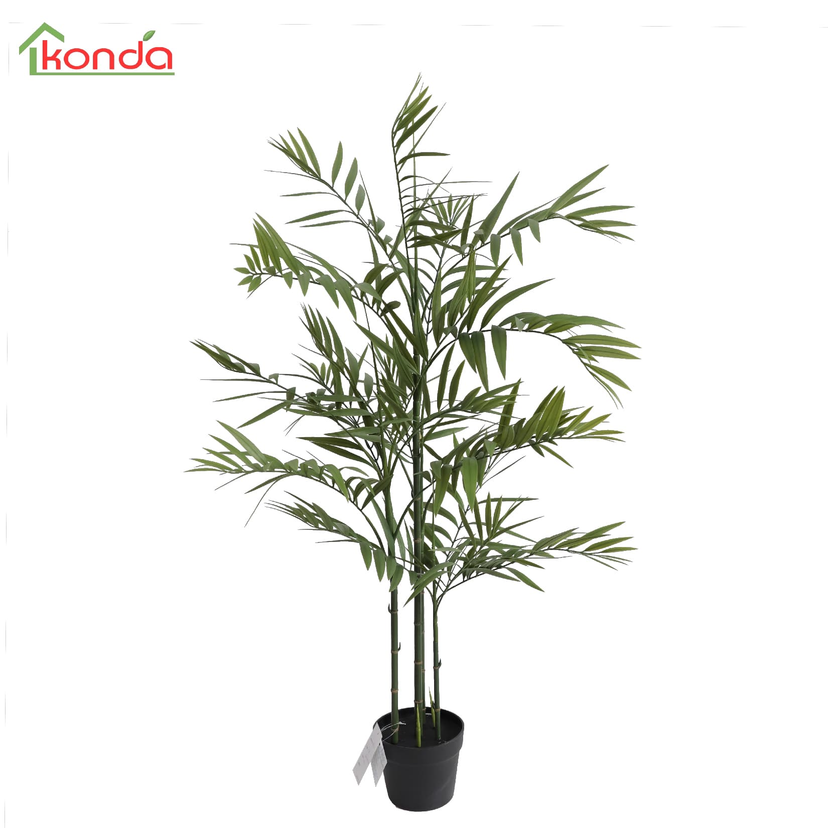 Pianta Bamboo Artificiale 120 cm 4 Pezzi - 2