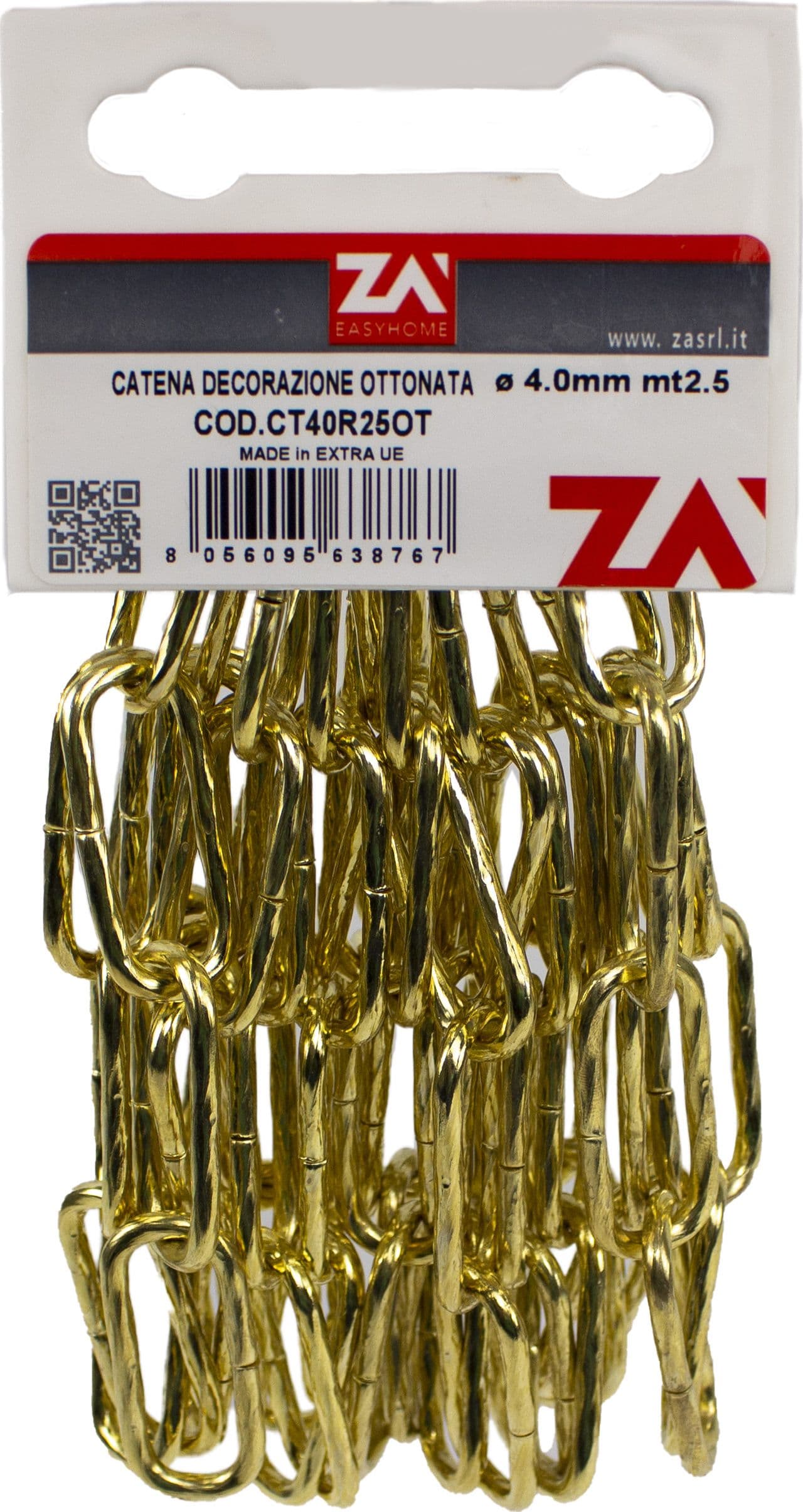 Catena Maglia Lunga Ritorta 4 mm 2,5 m Otton – Idroweb