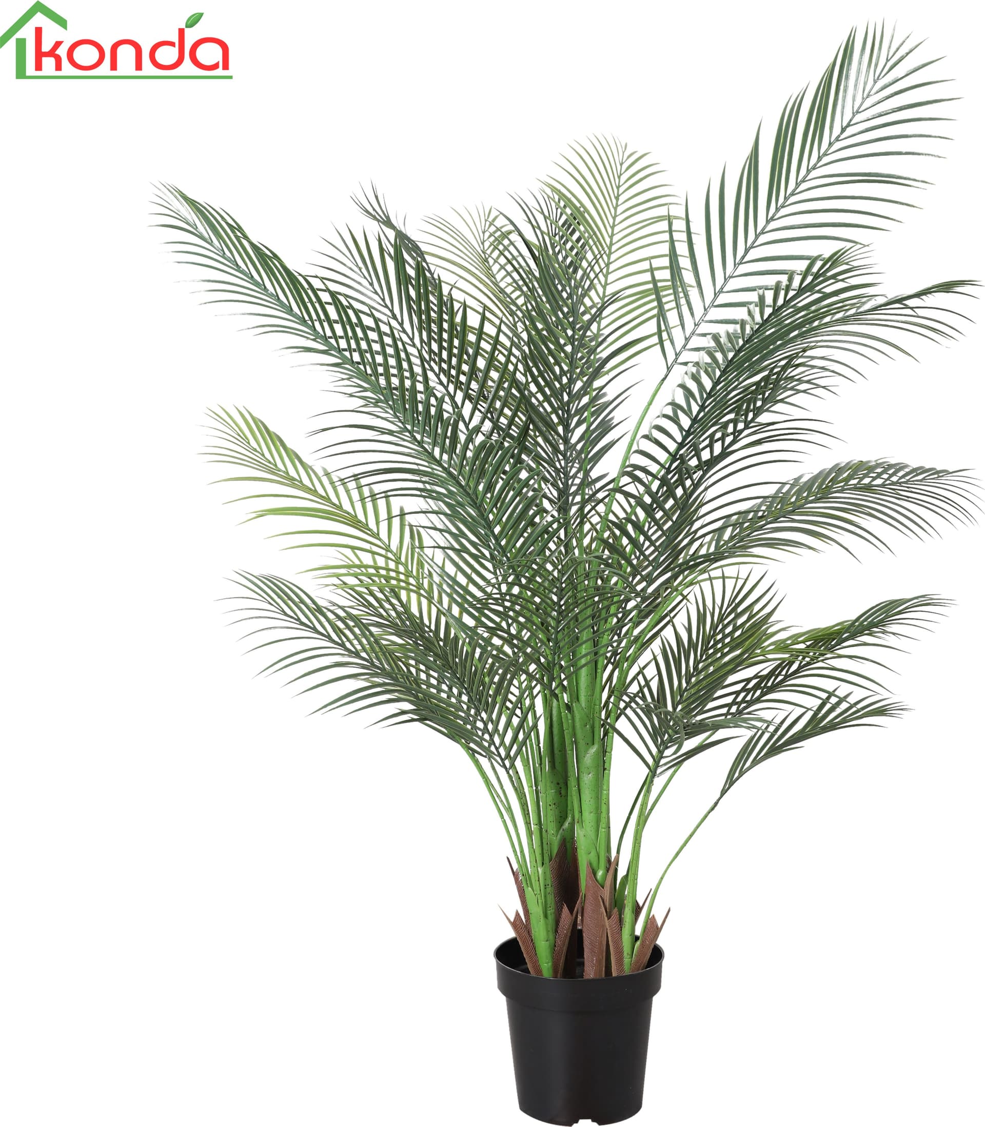 Pianta Palma Artificiale 120 cm 2 Pezzi - 2