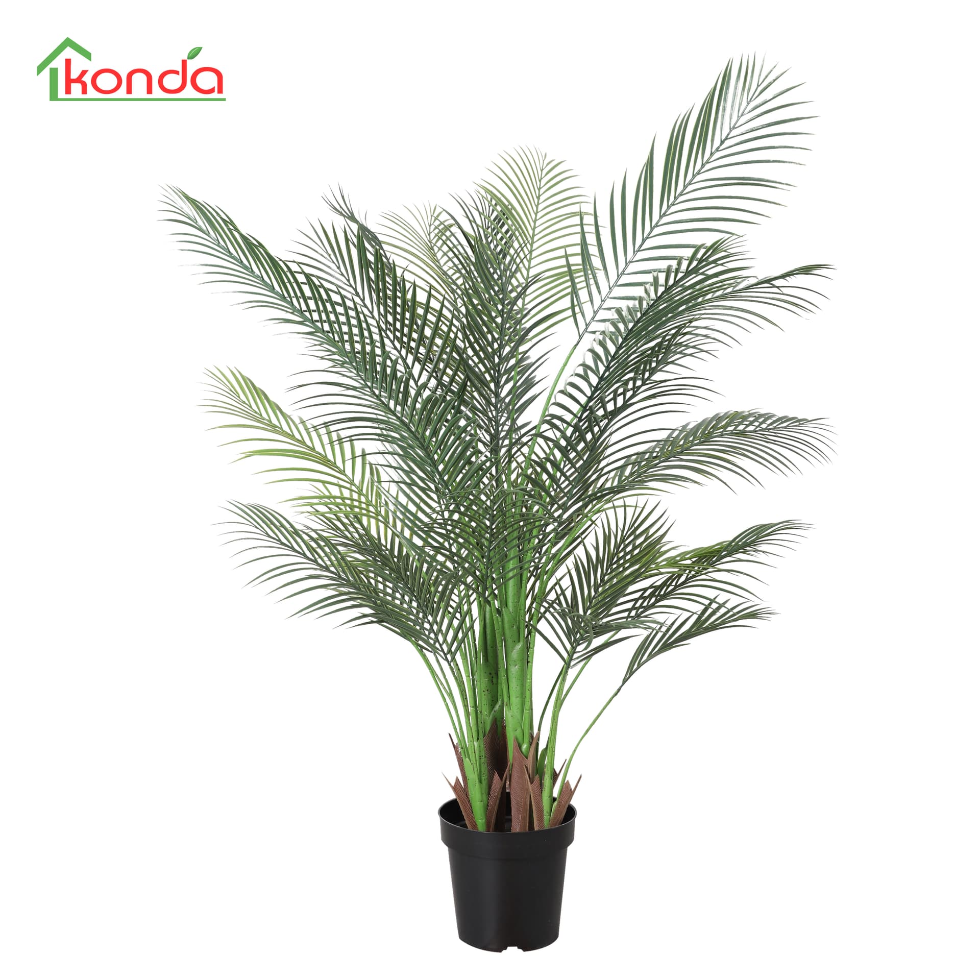 Pianta Palma Artificiale 120 cm 2 Pezzi - 2
