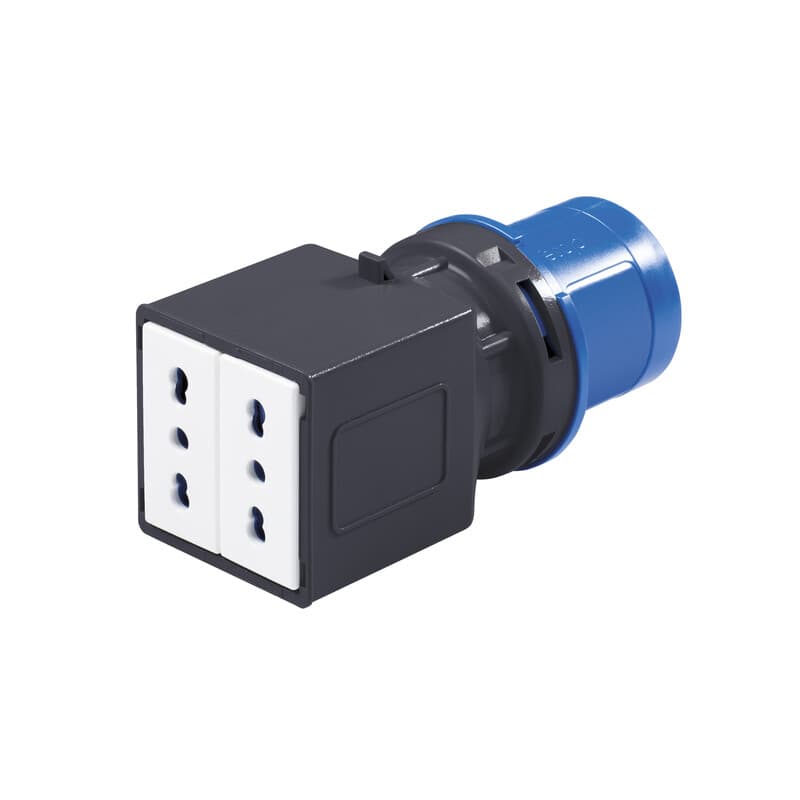 Rosi 1864 Adattatore CE220 2 Bipasso IP20 - 2