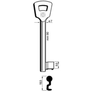Chiavi Silca Patent 1NFHL Zama 5 Pezzi - 2