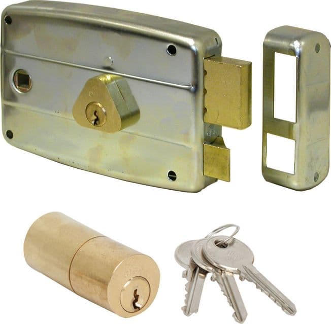 Cisa 50571 60 mm SX Serratura Appl. Ferro Quadro Man - 2