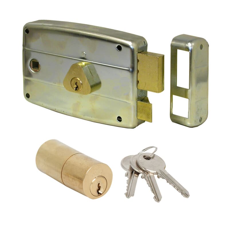 Cisa 50571 60 mm SX Serratura Appl. Ferro Quadro Man - 2