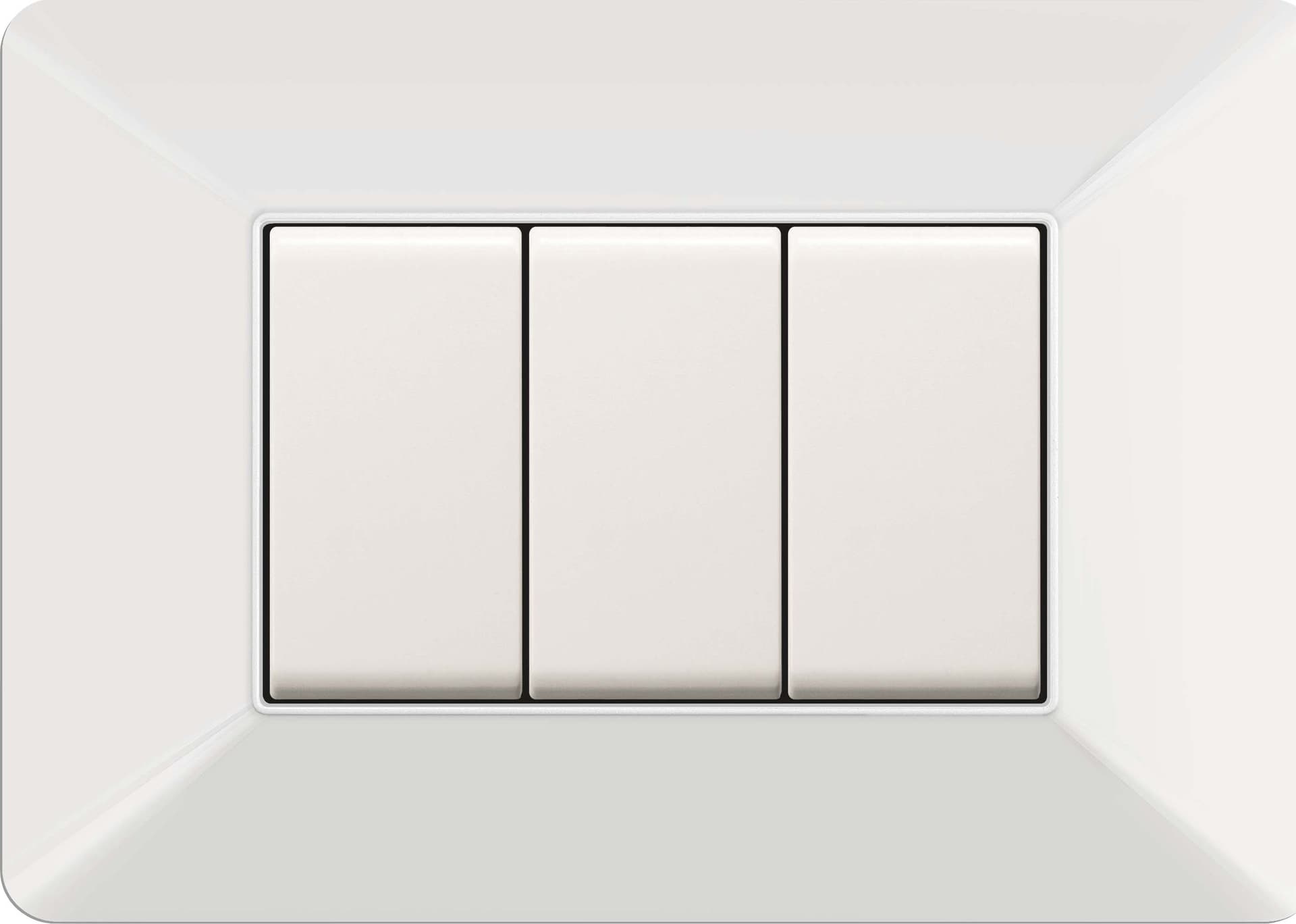 Placca Easy Matix Bianco 3P 10 Pezzi – Idroweb