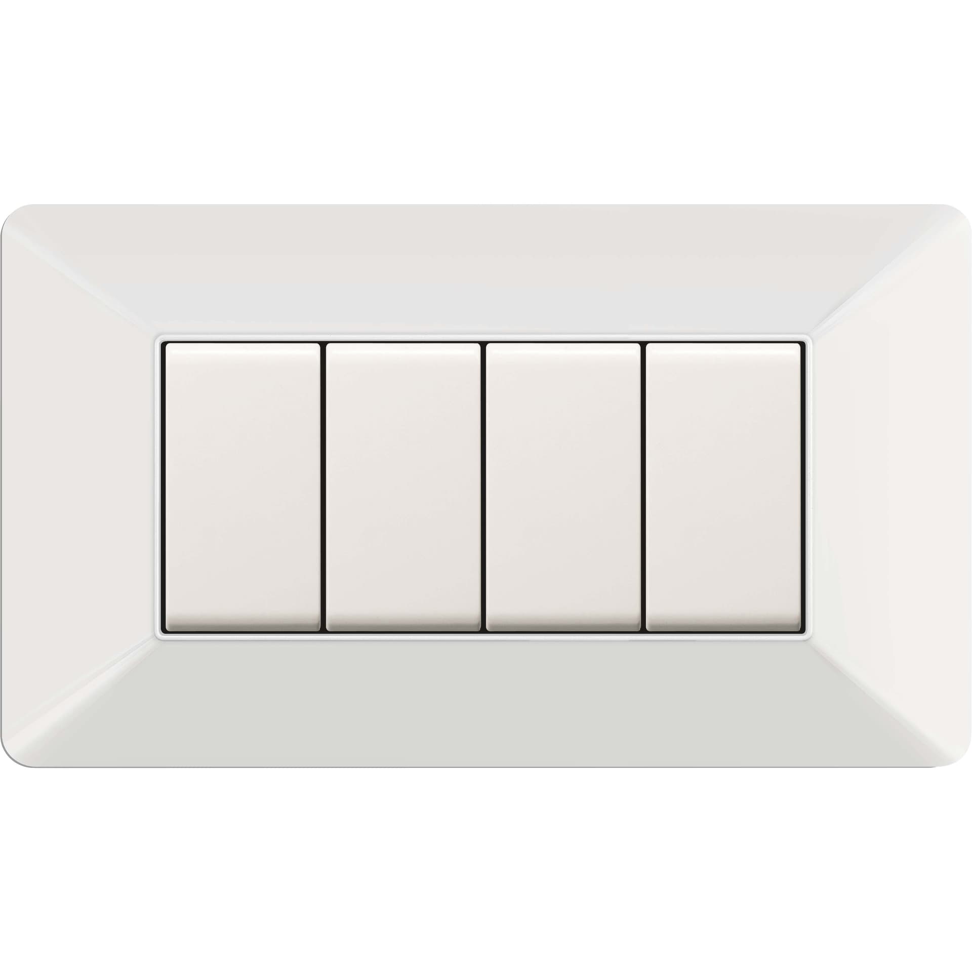 Placca Easy Matix Bianco 4P – Idroweb