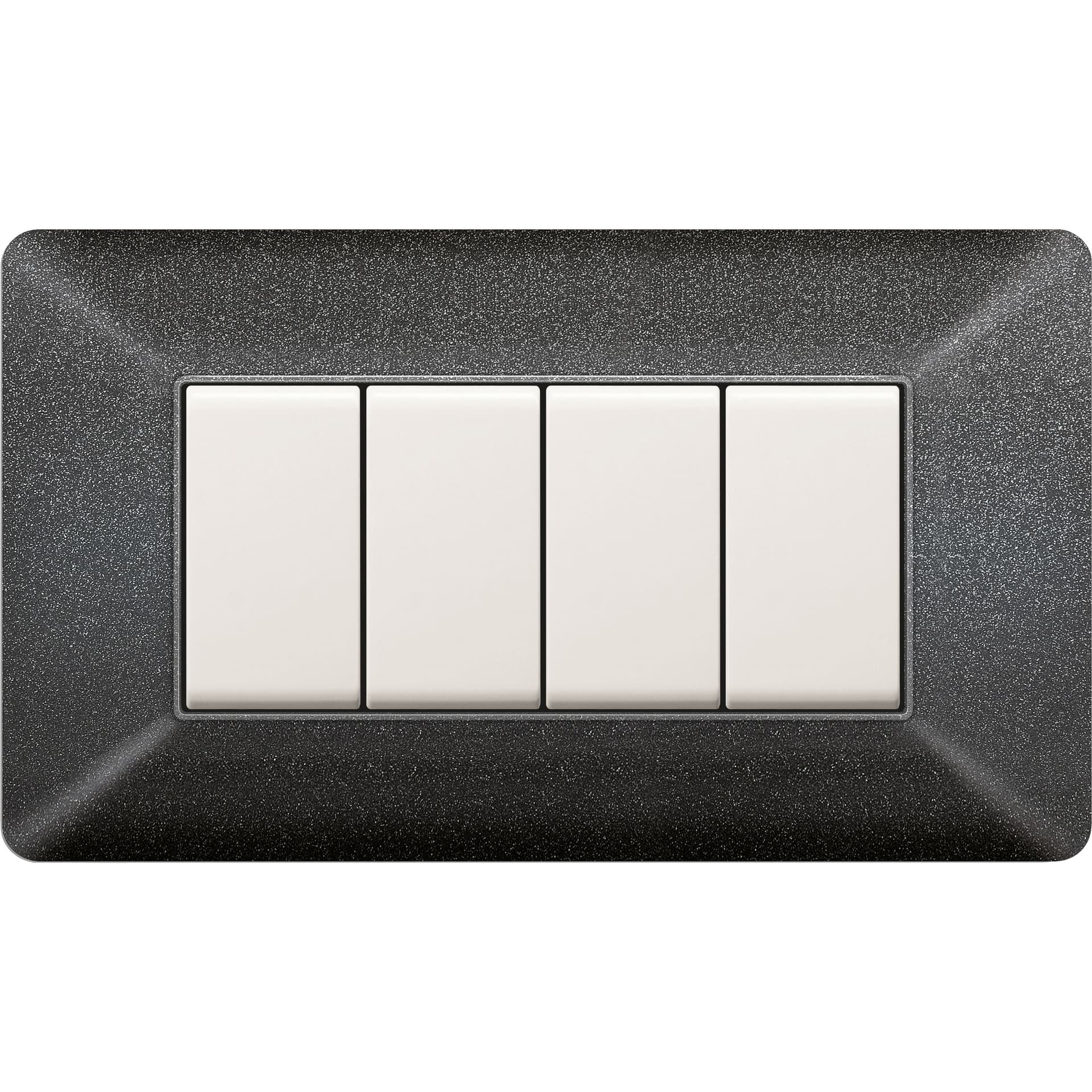 Placca Easy Matix Grigio Notte 4P – Idroweb